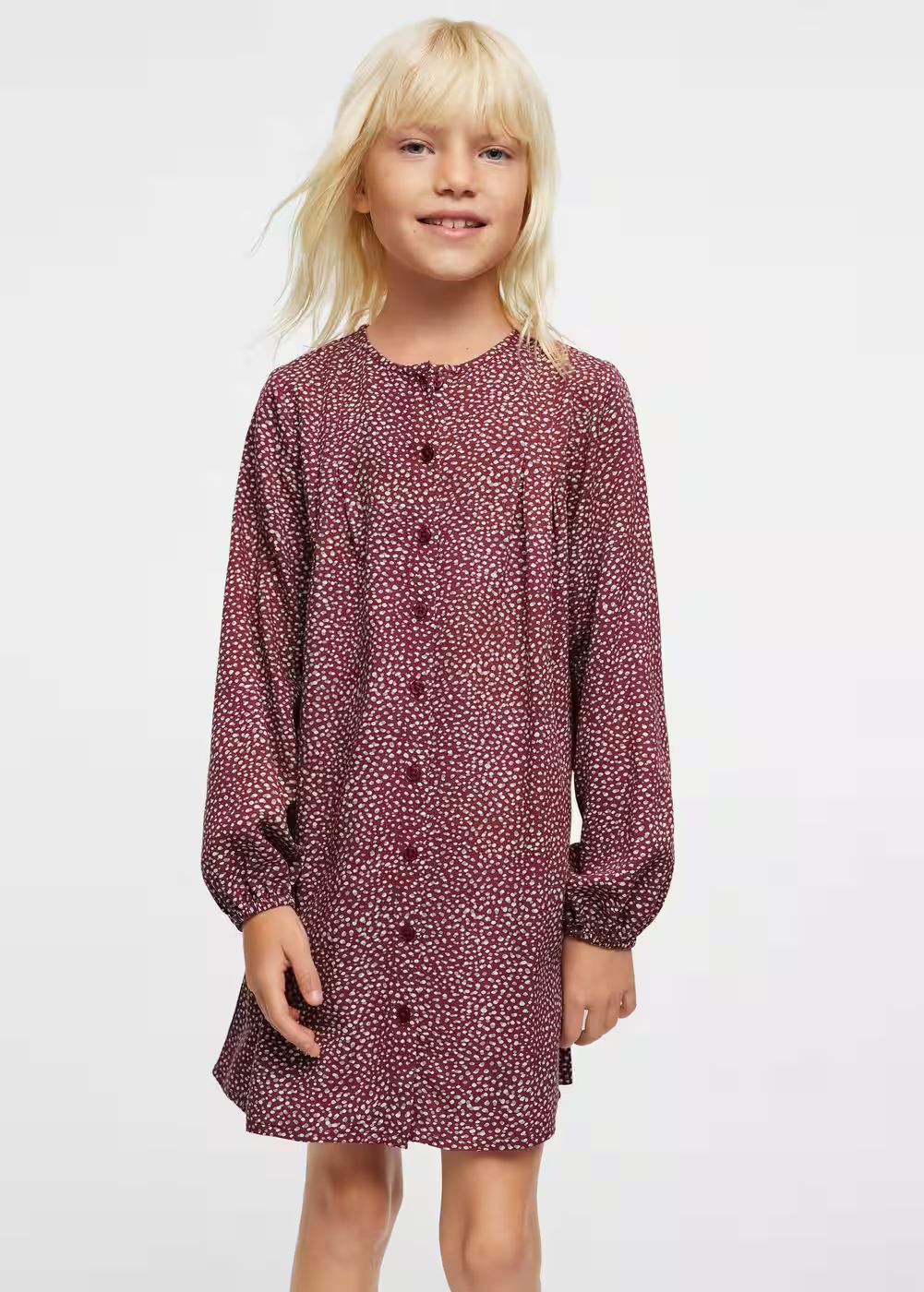 Flowy printed dress -  Girls | Mango Kids USA | MANGO (US)