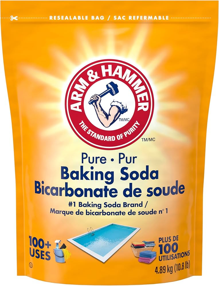 ARM & HAMMER Baking Soda, For Cleaning and Deodorizing, 4.89-kg Resealable Bag | Amazon (CA)