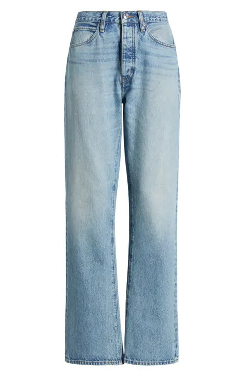 FRAME The Vertical High Waist Relaxed Straight Leg Jeans in Laurence at Nordstrom, Size 24 | Nordstrom