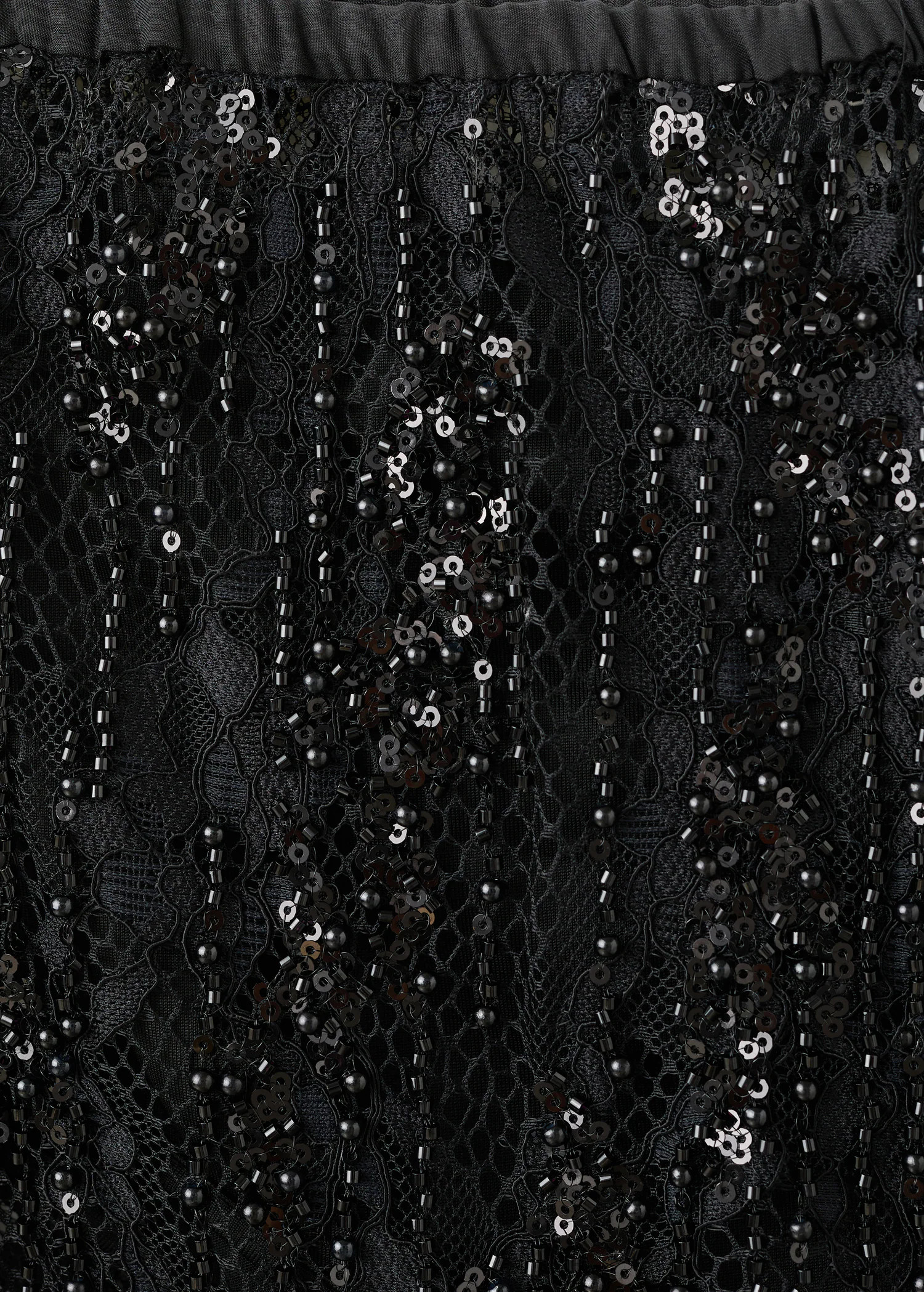 Beaded lace skirt | MANGO (UK)