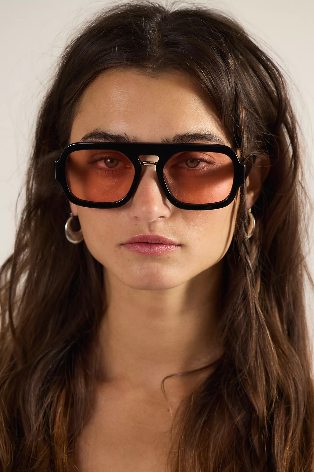 Rhiannon Acetate Modern Aviator Sunglasses | Free People (Global - UK&FR Excluded)