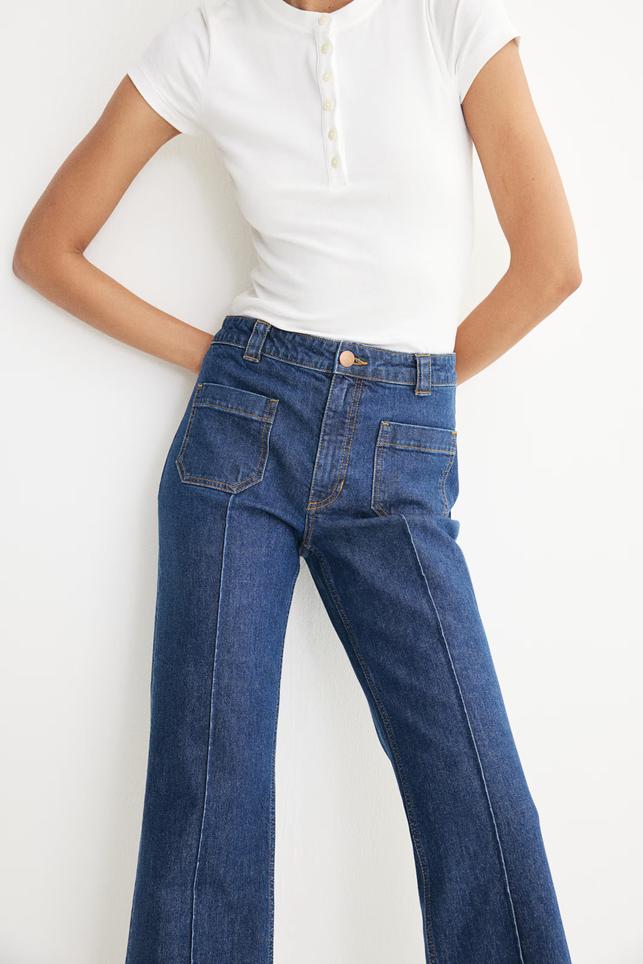 Creased Denim Pants | H&M (US + CA)