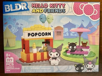 BLDR Hello Kitty and Friends Kuromi’s Popcorn Stand New In Box 117 PCS Sealed | eBay US