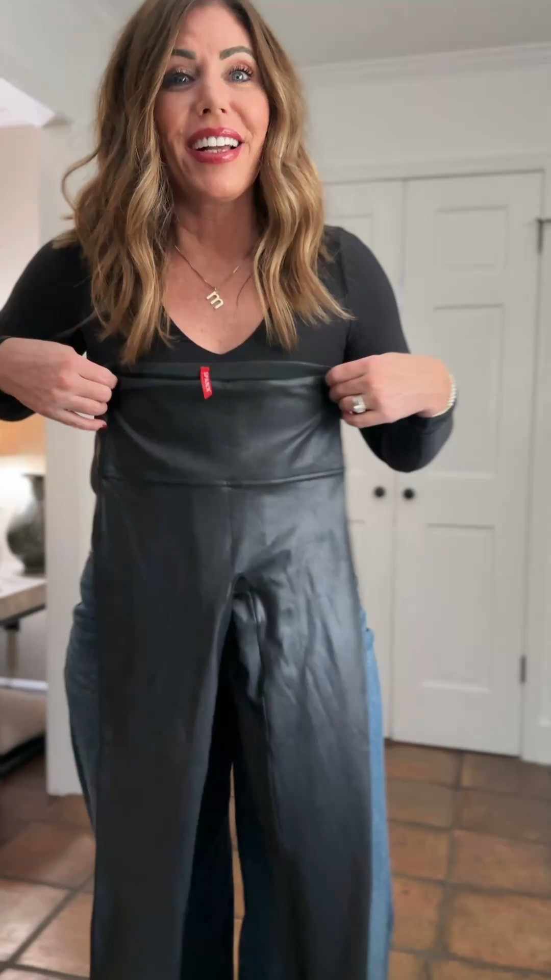 Our favorite classic spanx faux leather leggings are on sale for 50% off!!
Spanx is also doing a side wide 30% off sale for Black Friday

Here are two elevated ways you can style these leggings this winter

1-knee-high boots and an oversized sweater take it a step further with an oversized blazer

2-again with the oversized sweater, but change up the shoes for some edgy Doc Martin, Chelsea boots & again with the oversized blazer.

There are endless ways you can style these leggings. They are high-rise and super comfy and so flattering. They smooth out everything! if you’ve never gotten a pair of Spanx, now is your time! they are 50% off!
I do suggest sizing up one size as they are very compressive.

Oversized sweater from Amazon the quality is amazing! It’s a lightweight and very stretchy and cozy. I sized up to a large but definitely could’ve stuck with my true size medium. It comes in a ton of colors.

Oversized blazer is on sale 40% off plus an extra 10% off for card holders. I am wearing a medium.

Knee-high boots are no longer available, but I will link similar options

Doc Martin Chelsea boots are so good! I just got these. They’re very comfortable and they’re so versatile you can style them so many different ways! true to size.

This black Crossbody bag is from Amazon. It is a look for less to the horse Clementine.

#LTKSaleAlert #LTKHoliday #LTKCyberWeek