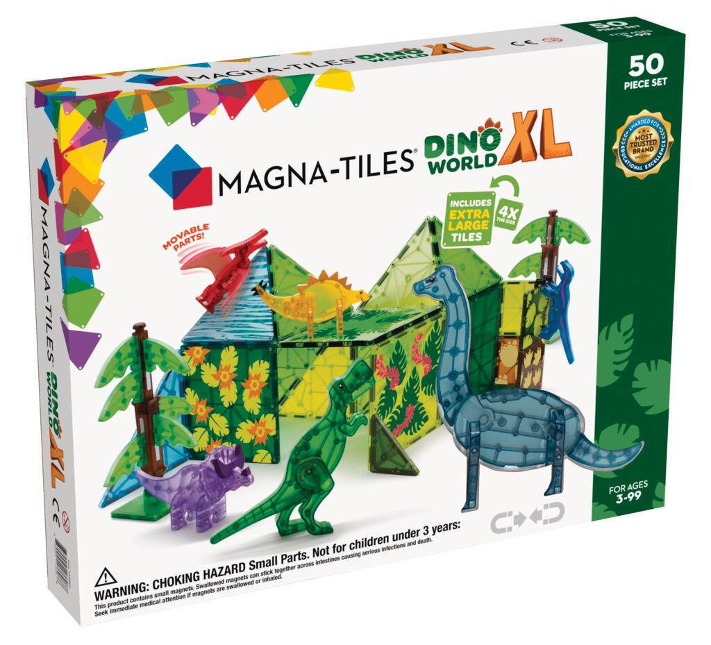 Dino World XL 50-Piece Magnetic Construction Set, THE ORIGINAL MAGNA-TILES | Best Buy U.S.