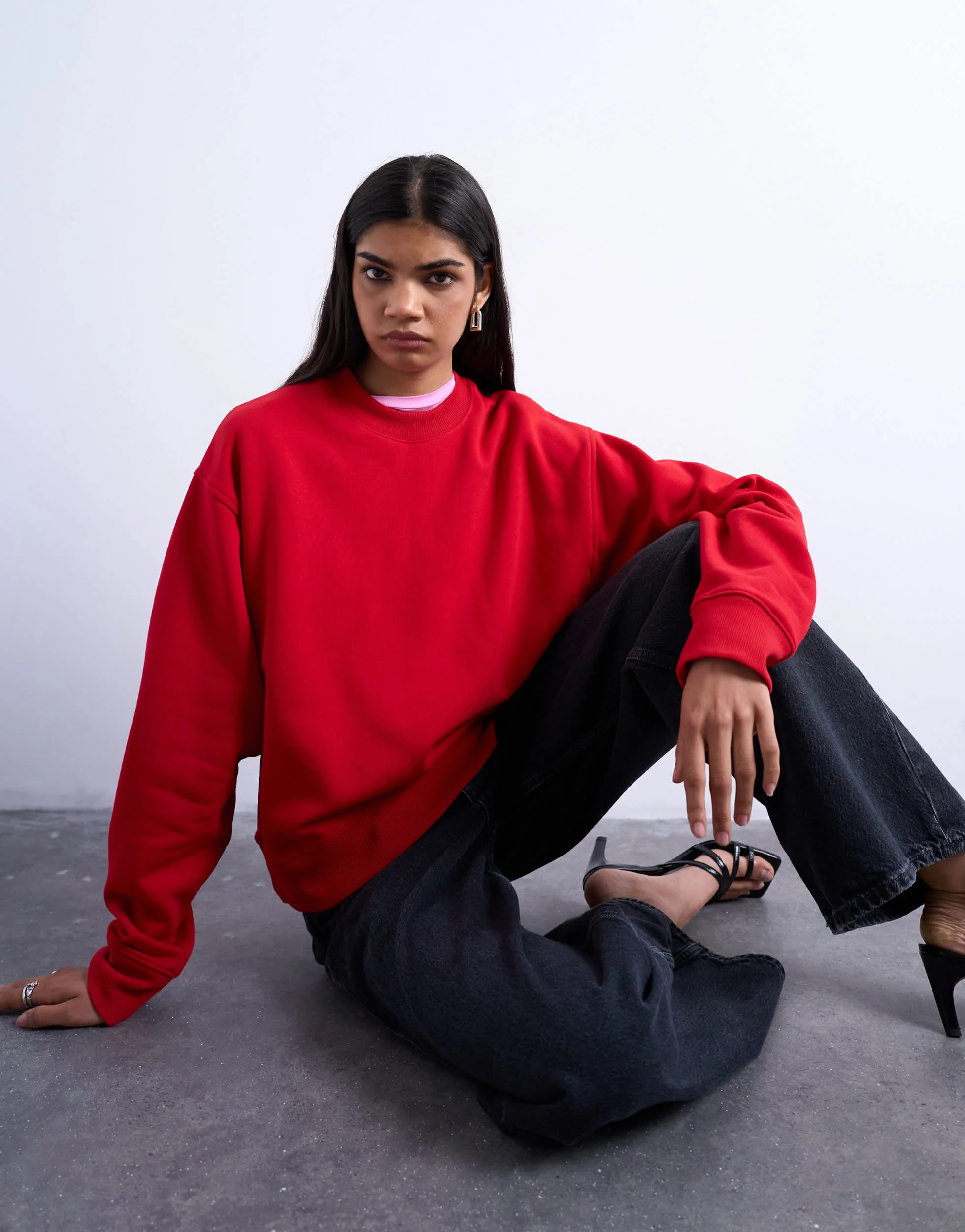 Topshop ultimate sweat in red | Topshop (UK, DE, FR)