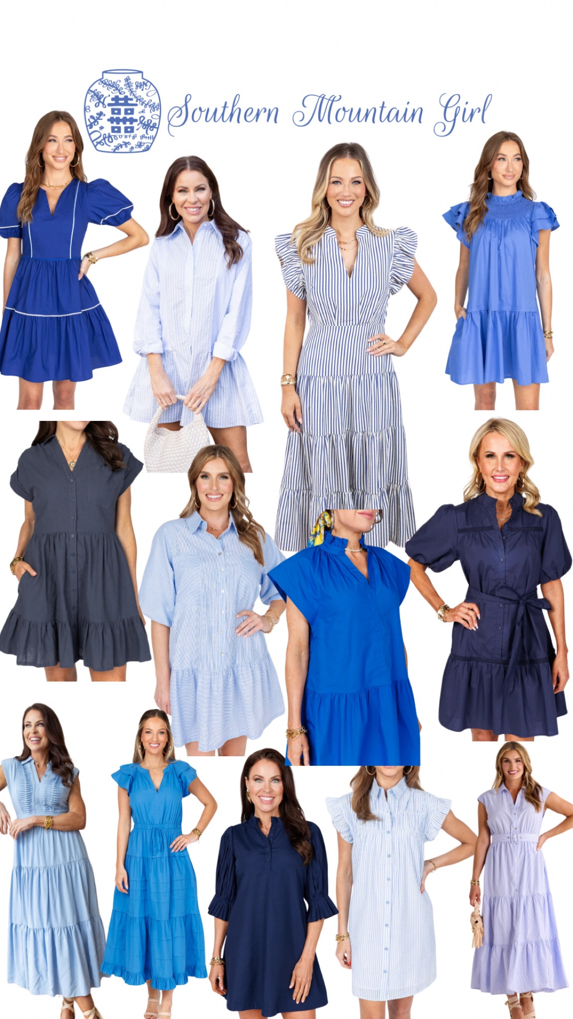 So many pretty blue dresses💙🩵
Summer dress. Vacation dress. Workwear. Blue dress. Navy blue dress. Avara. Blue and white striped dress  

#LTKStyleTip #LTKFindsUnder100 #LTKSeasonal