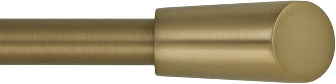 Ivilon Window Curtain Rod - Edge Style Drapery Treatments, 72 to 144 Inch. Color Warm Gold | Amazon (US)