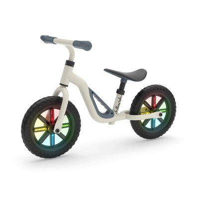 Chillafish Charlie Glow 10" Kids' Light Up Balance Bike - Beige | Target