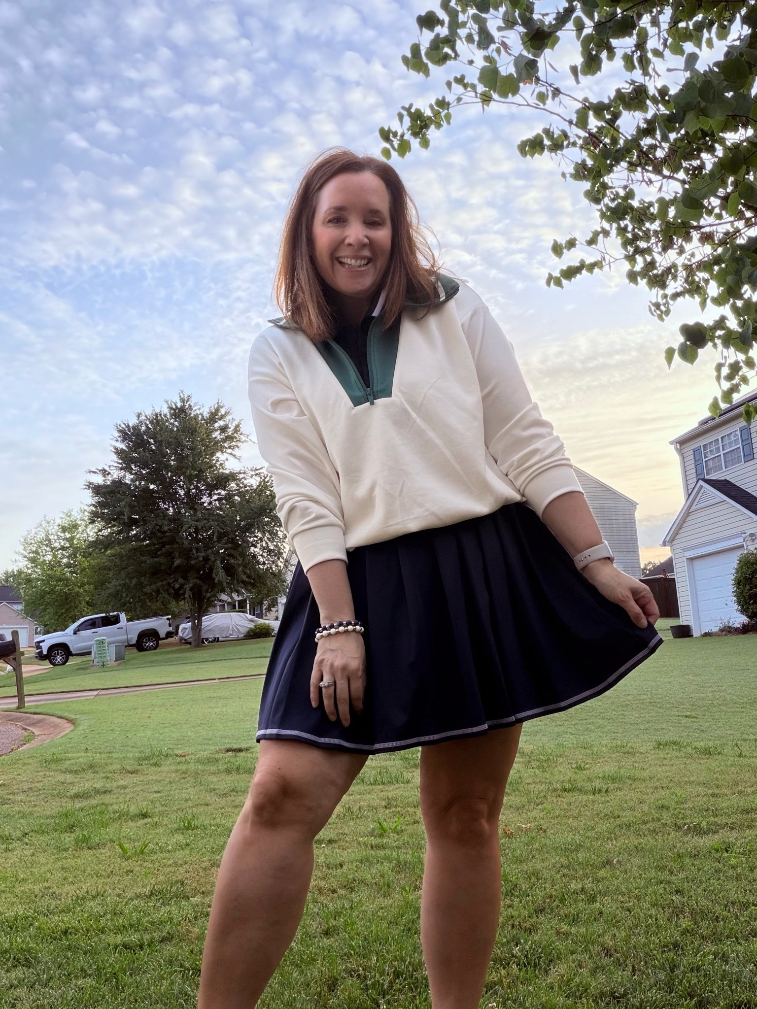 Loving this combo of the Amazon tennis dress with the Target pullover!! So fun!!

#LTKActive #LTKootd