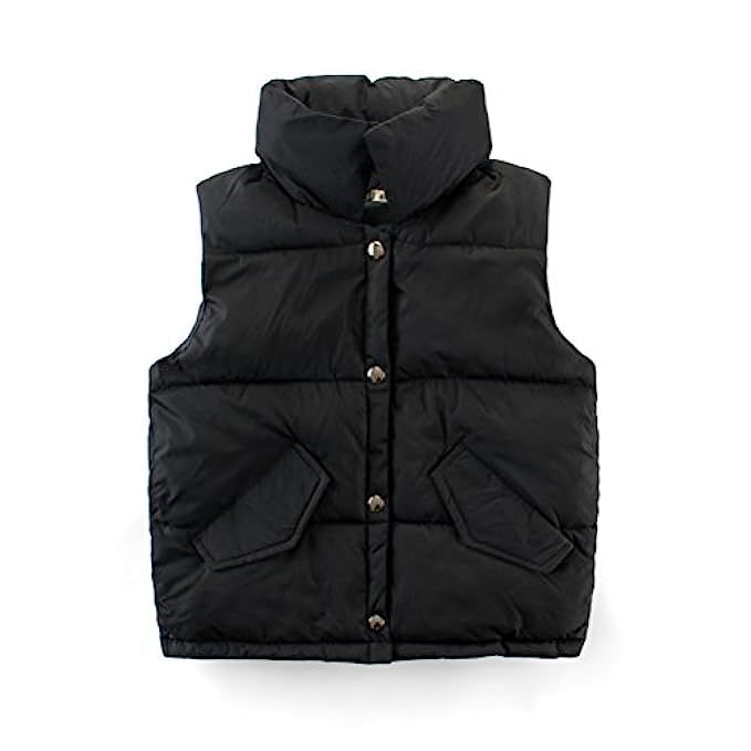 Mallimoda Boys Girls Lightweight Down Vest Puffer Jacket High Neck Waistcoat | Amazon (US)