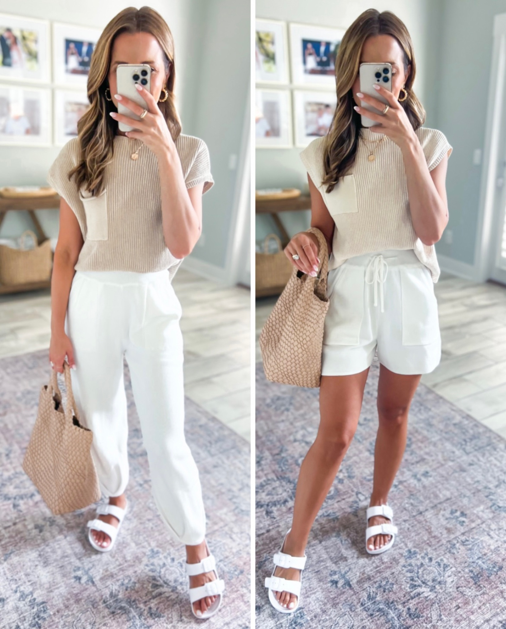 Free People inspired. Amazon Matching set (XS). Travel outfit. Fall outfit. Free People look for less. Amazon neutral purse. Slide sandals (linking similar I also have from Amazon). Sweater set. Airport outfit. 

*Fabric is thick and quality is GOOD!

#LTKtravel #LTKunder50 #LTKshoecrush