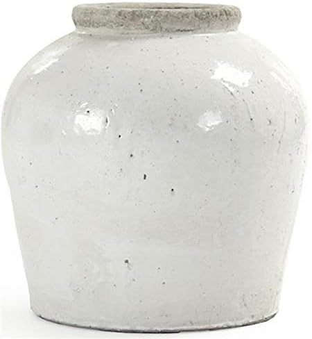 EuroLux Home Jar Vase White Black Pottery Ceramic | Amazon (US)