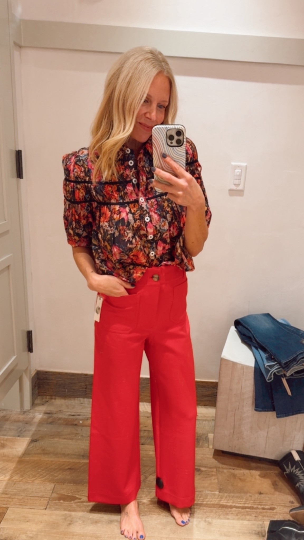 Perfect red pants for the holiday! Fit is so good and they are really comfortable and soft. 

#anthropologie #holidaystyle 

#LTKFindsUnder100 #LTKHoliday #LTKSaleAlert