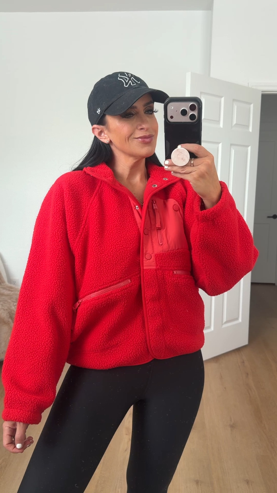 Free People Hit The Slopes Fleece Jacket wearing size small now 40% off