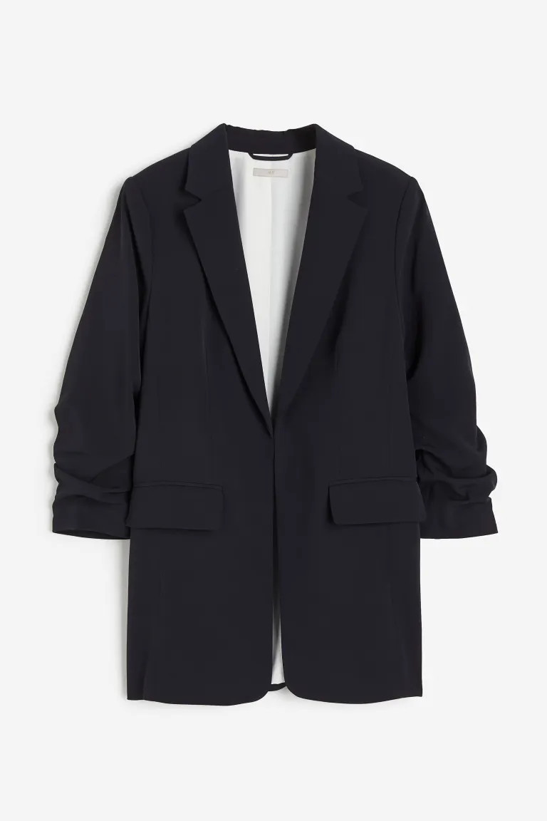Blazer mit gerafftem Arm | H&M (DE, AT, CH, NL, FI)