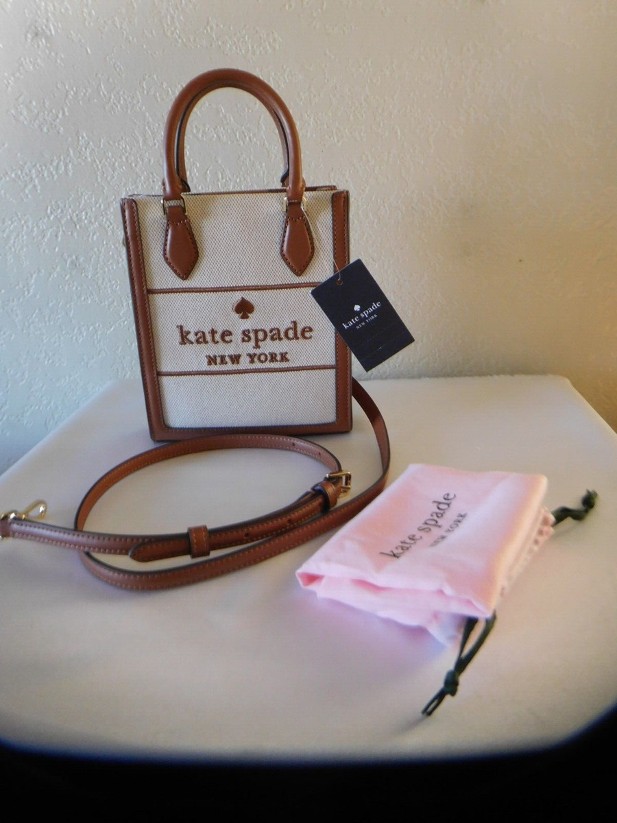 New KATE SPADE Ellie Mini Canvas Warm Ginger Tote Crossbody Bag | eBay | eBay US