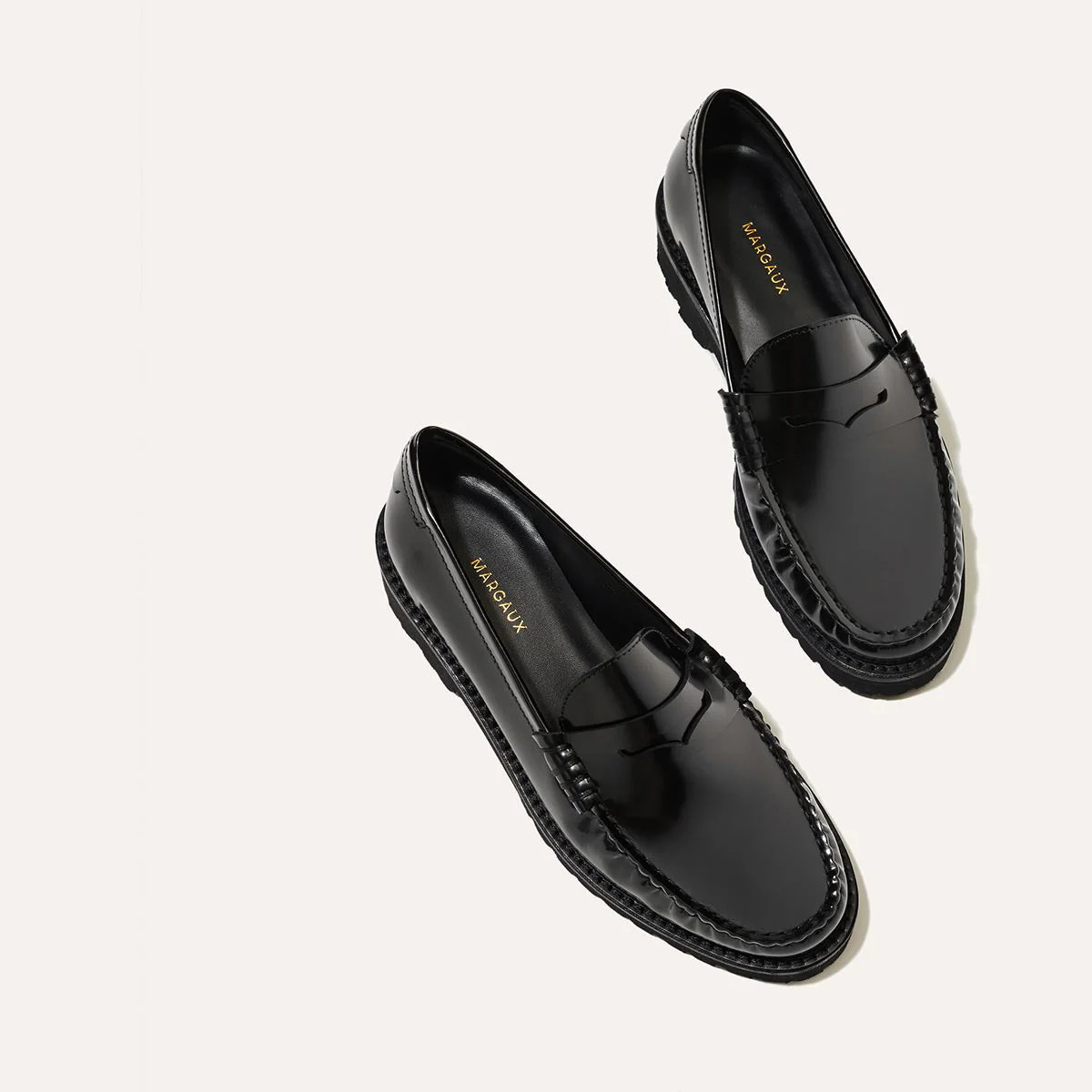 The Louisa Loafer - Black Calf | Margaux