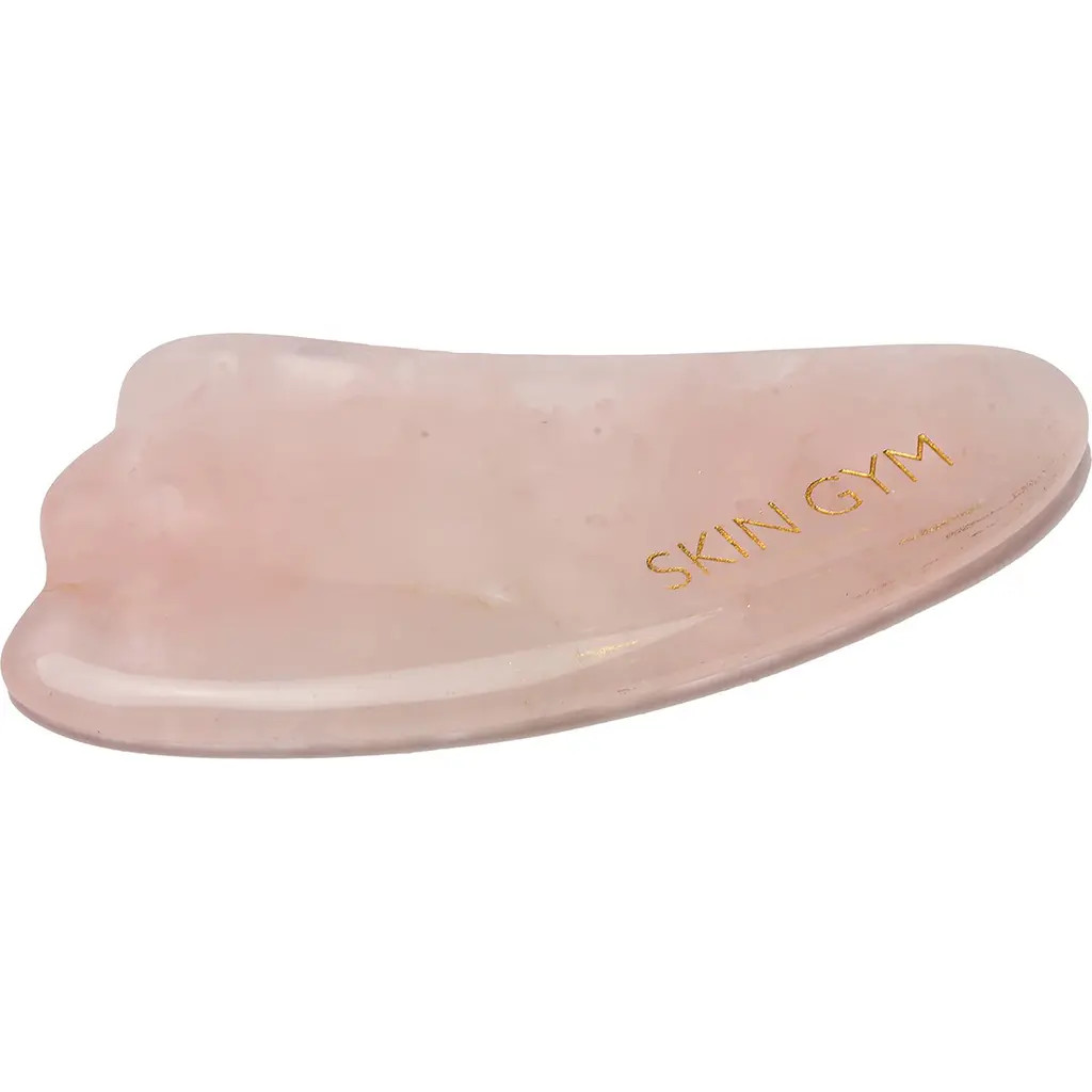 Skin Gym Rose Quartz Crystal Gua Sha Sculpty Facial Tool in Pink at Nordstrom | Nordstrom