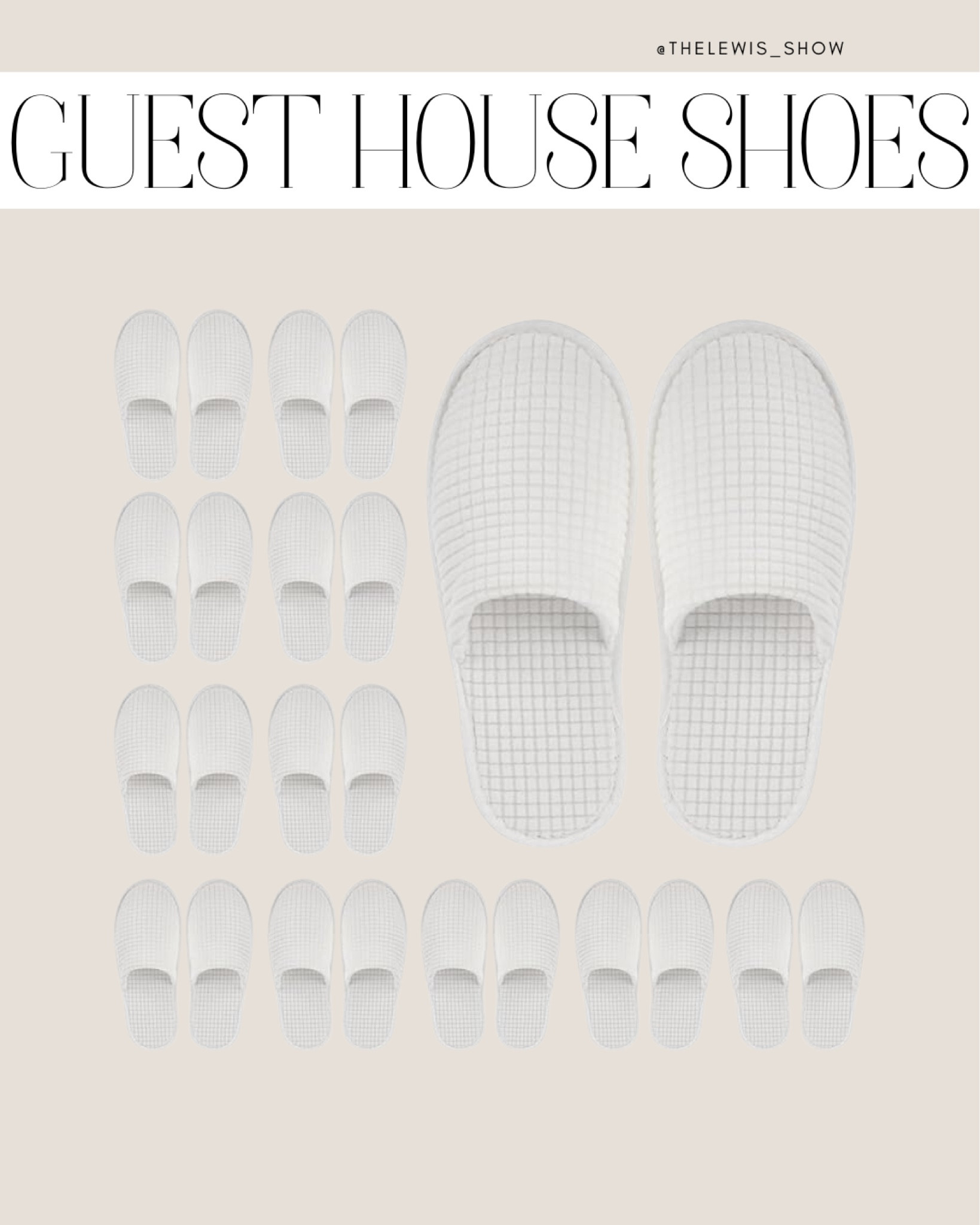 Amazon Guest house slippers! 

#LTKHome