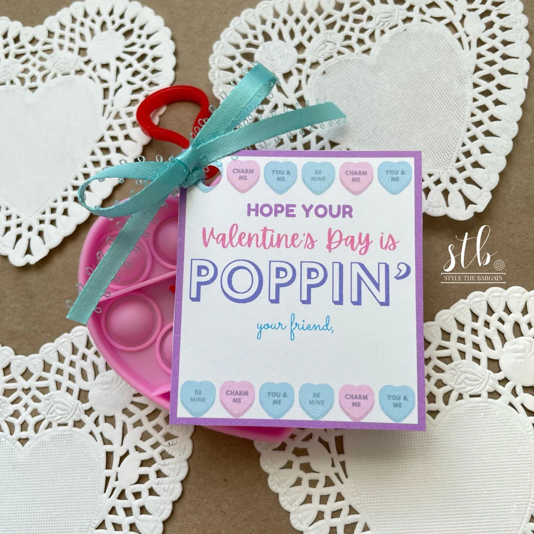 Poppin' Valentine hope Your Valentine's Day is Poppin' Printable Class Valentine PDF Valentine's ... | Etsy (US)