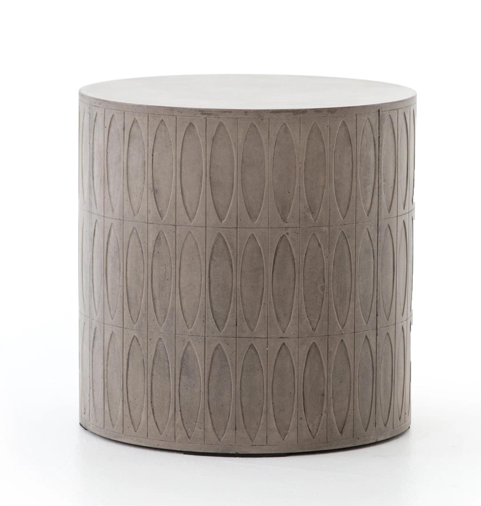Round Concrete Outdoor Side Table | Wayfair North America