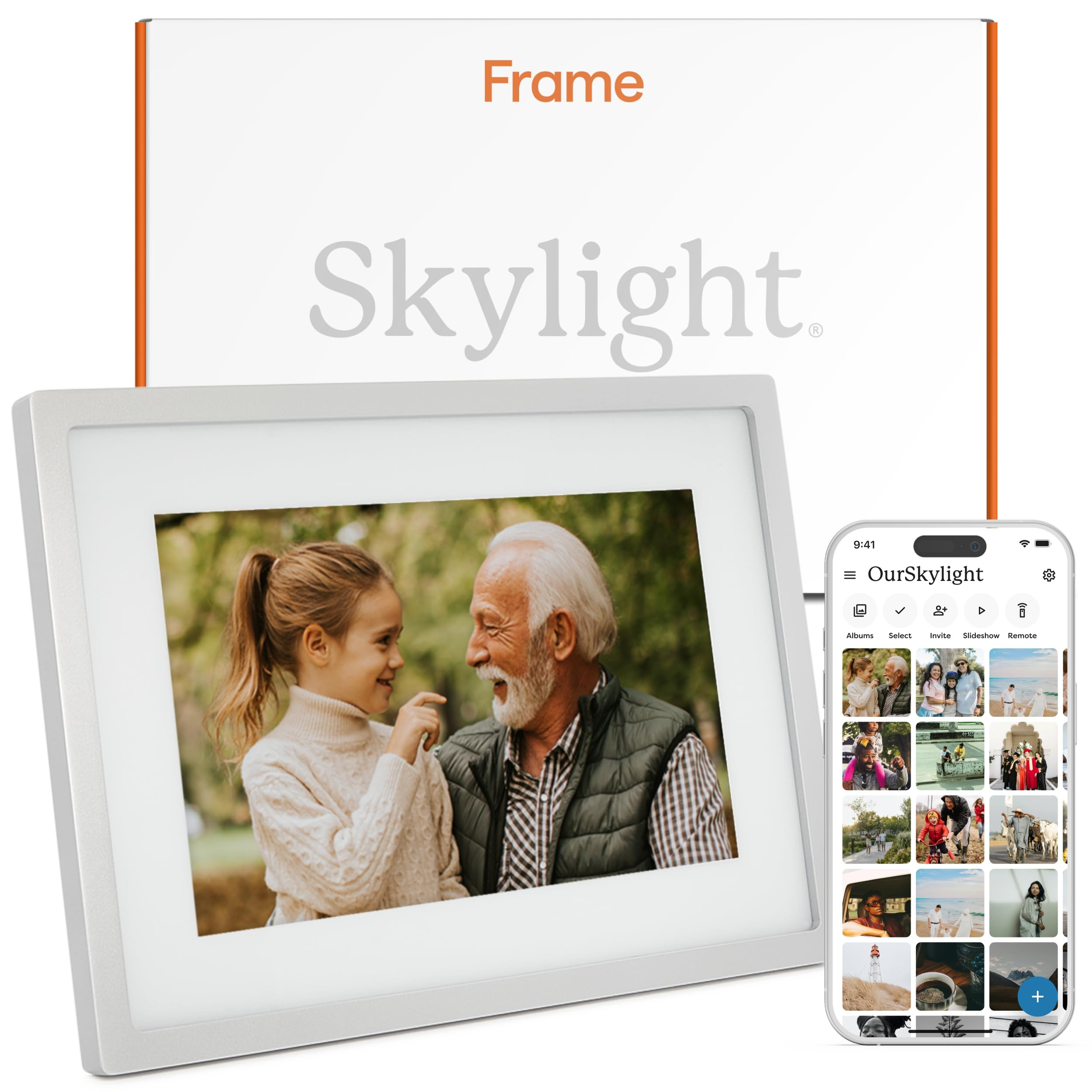 Skylight Digital Picture Frame - WiFi Enabled with Load from Phone Capability, Touch Screen Digit... | Amazon (US)