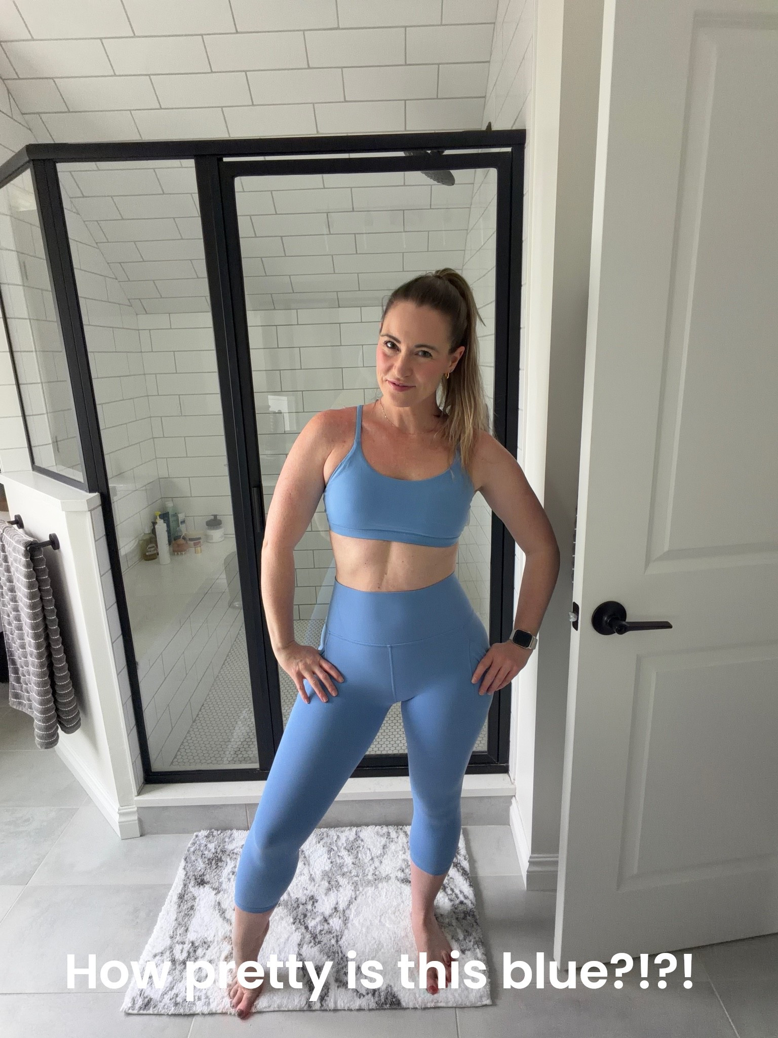Obsessed with this set from Athleta. So soft. Still supportive. And the blueeee. How pretty?!

#LTKootd #LTKfitnessgoals #LTKActive