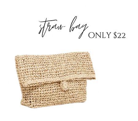 Straw bag only $22. Everyone needs a a good straw bag in their closet so if your budget doesn’t allow for a huge investment in one, this bag is a perfect option. It will never go out of style and pull any outfit together. 

Spring/summer bag. Straw bag. Affordable bag. 

#LTKitbag #LTKunder50 #LTKstyletip