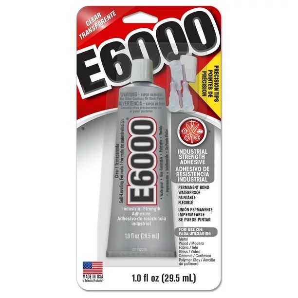 Eclectic E6000 Industrial Adhesive with Precision Tip, Clear 1 oz. | Walmart (US)