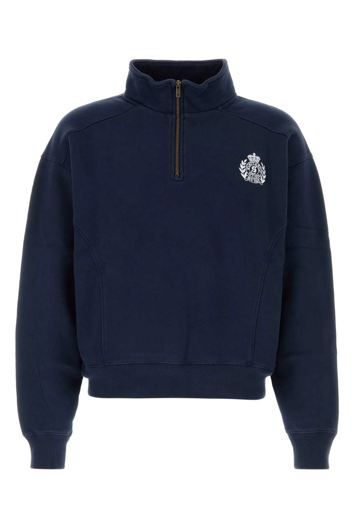 Sporty & Rich Crest Sweatshirt — Navy | Italist Inc.