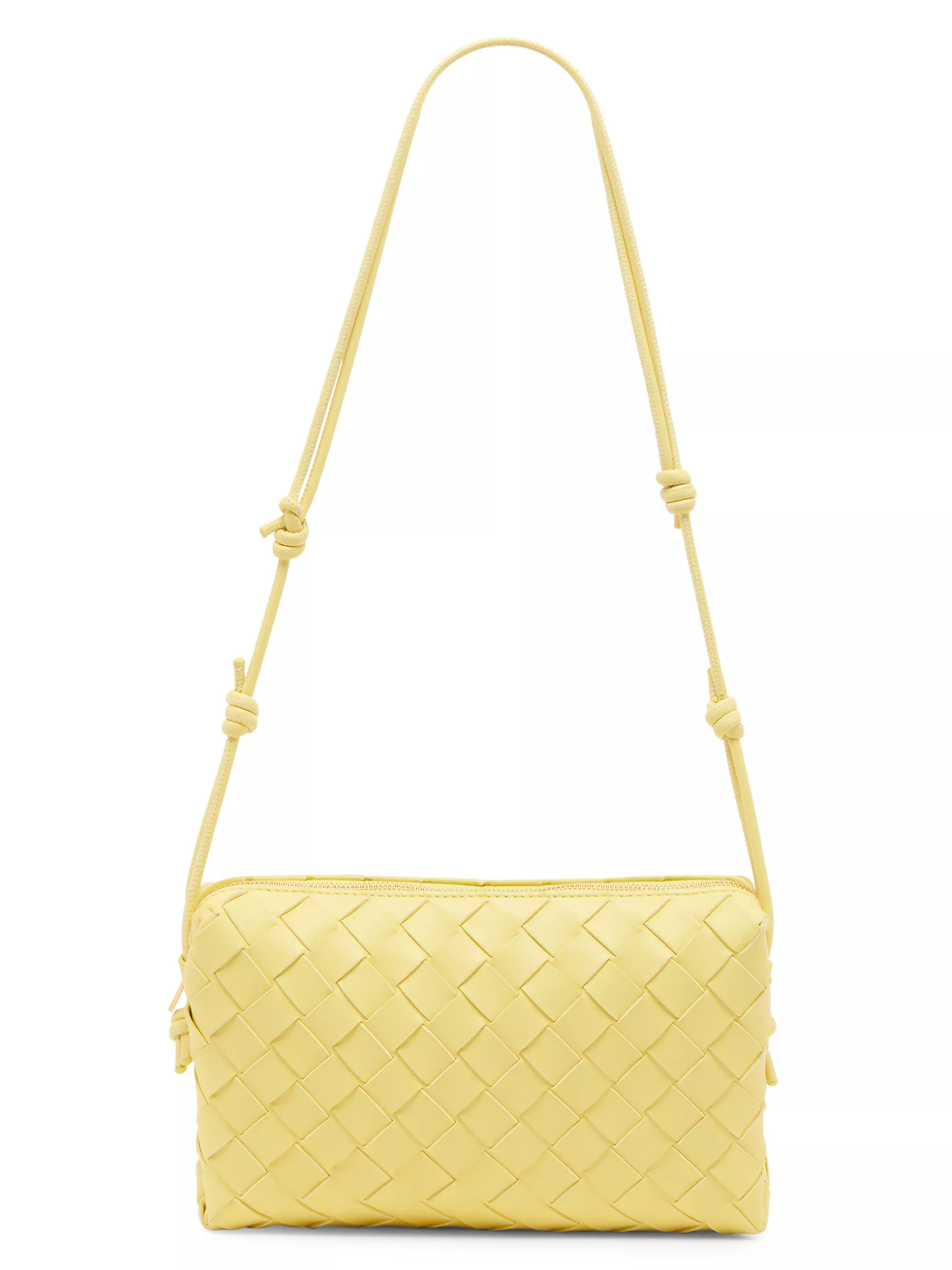 Mini East-West Intrecciato Leather Shoulder Bag | Saks Fifth Avenue