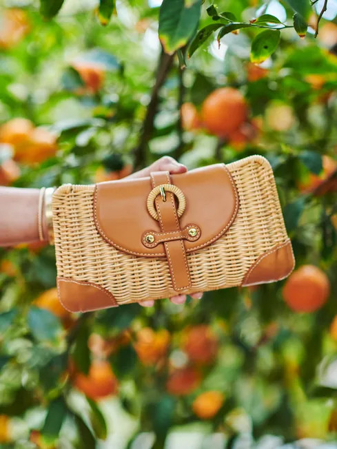 Noor Wicker Clutch | J.McLaughlin