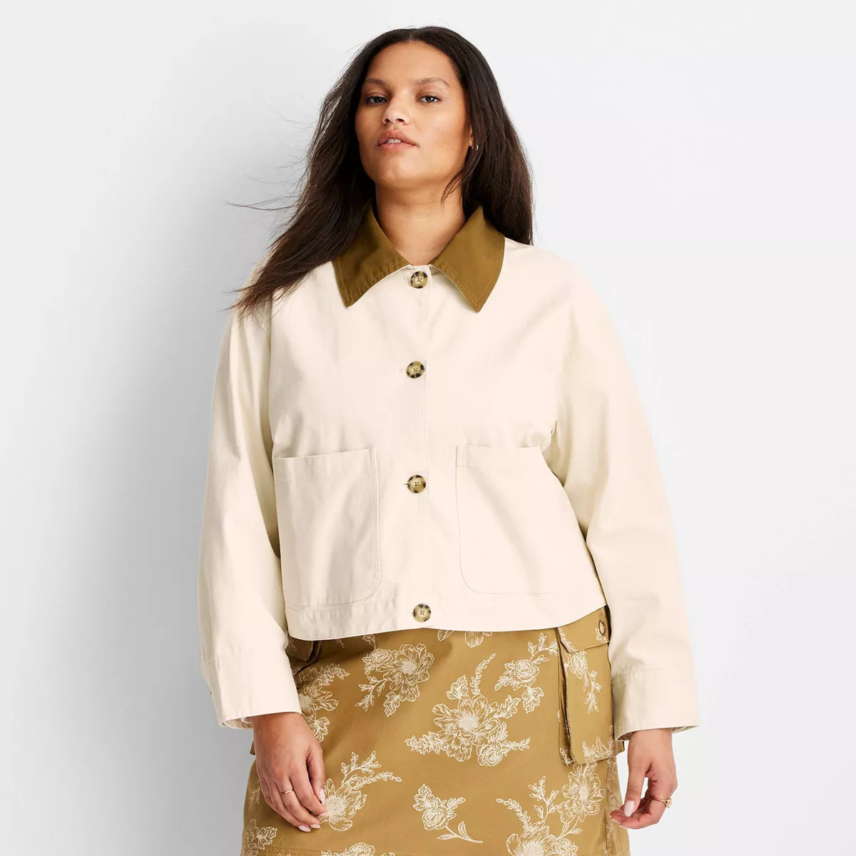 Women's Cropped Chore Jacket - Future Collective | Target