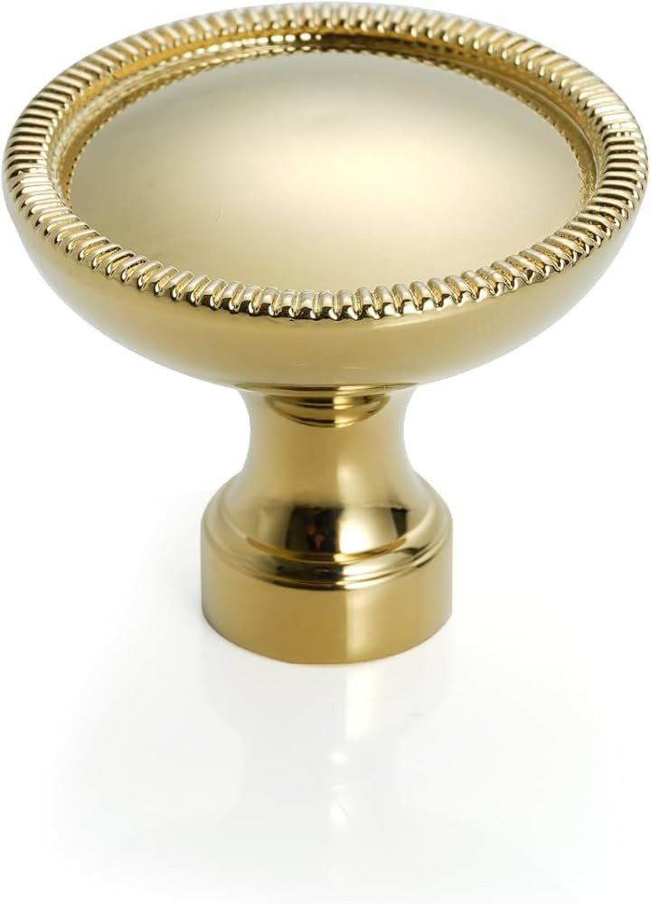 5 Pack Solid Brass Cabinet Knobs Drawer Knob Gold Hardware Handles for Cupboard Dresser Wardrobe ... | Amazon (US)