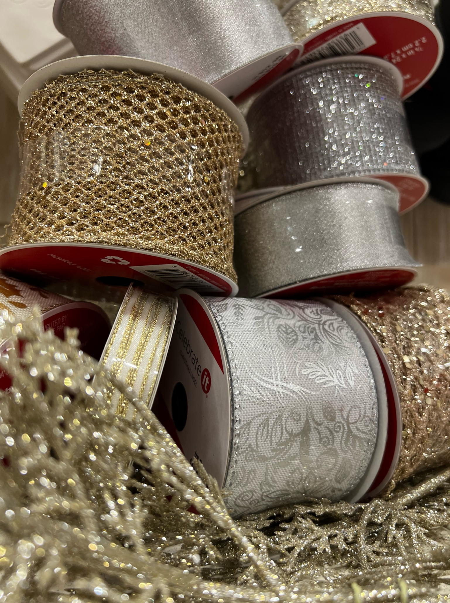 Christmas Ribbon Makes the Tree a Dazzler! 

#LTKSeasonal #LTKunder50 #LTKhome