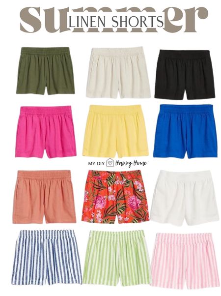 Linen summer shorts 
12 color options 


#LTKFindsUnder50 #LTKSaleAlert #LTKSeasonal