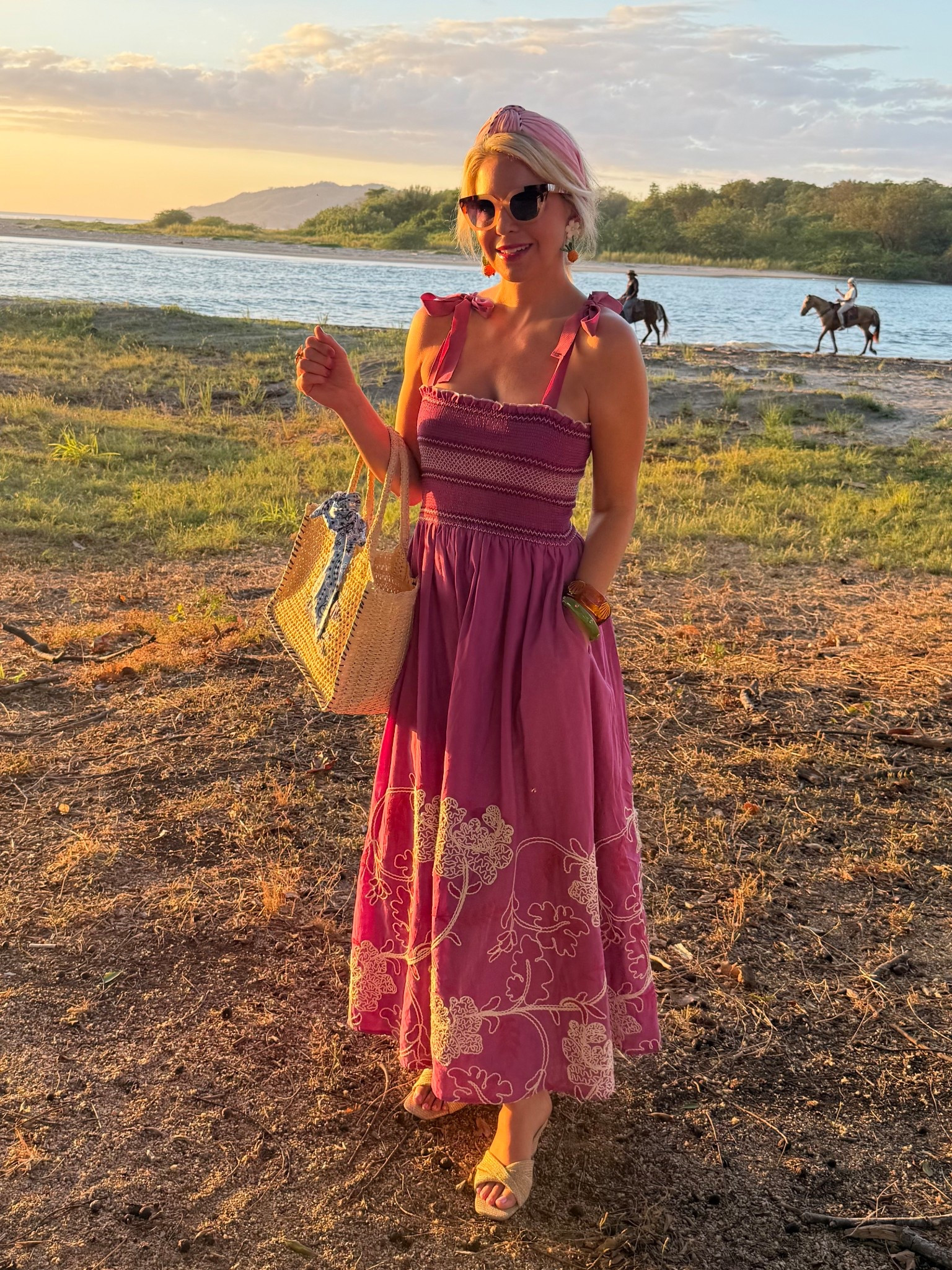 Maxi dress | smocked top | vacay mode | raffia bag | target wedges 

#LTKSeasonal #LTKdayinmylife #LTKootd