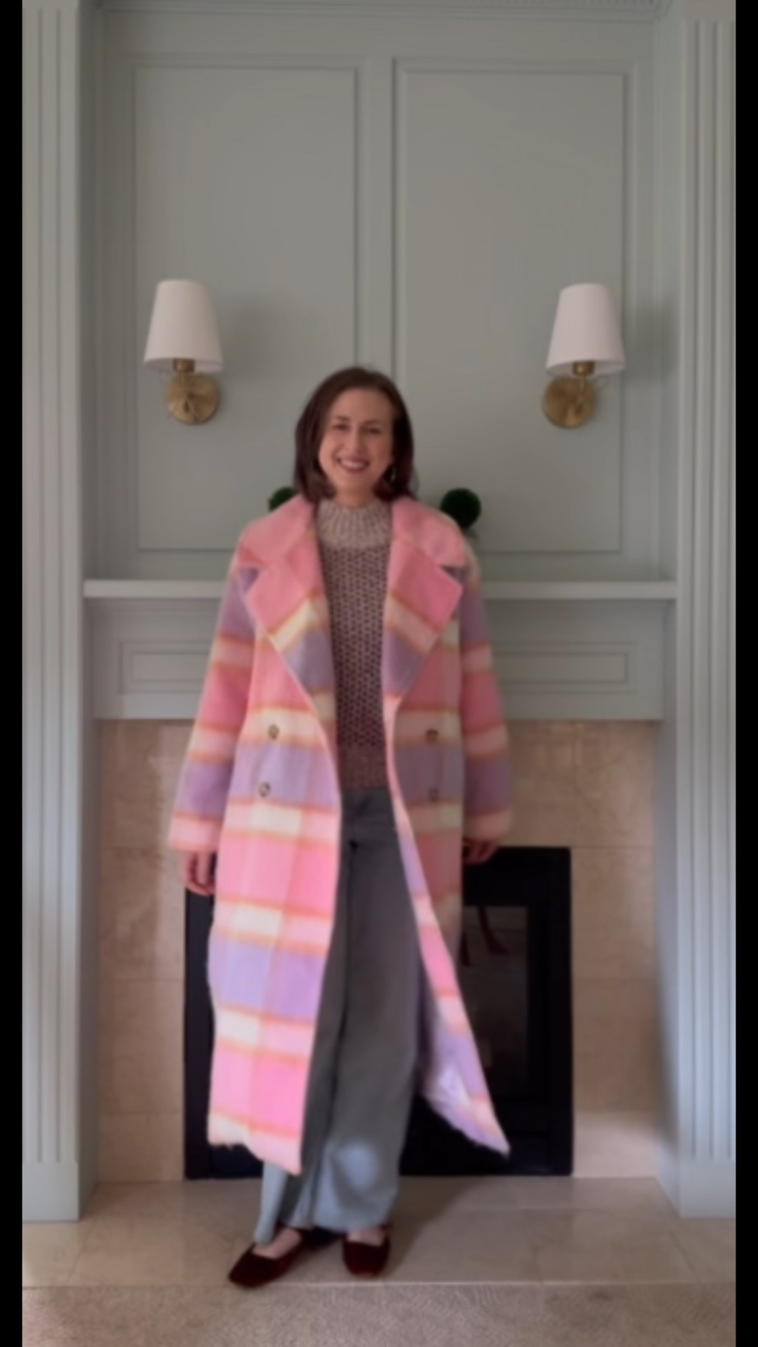 This cheery plaid coat from Anthropologie it’s sold out, but I’ve linked similar designs:)

I’ve paired my coat with a purple sweater, wide leg jeans from American Eagle, and velvet Mary Jane’s.

#winter coat #coat #pink coat #jeans #wide leg jeans #flats #mary Jane’s #sldes #flat shoes

#LTKootd #LTKSeasonal #LTKSaleAlert