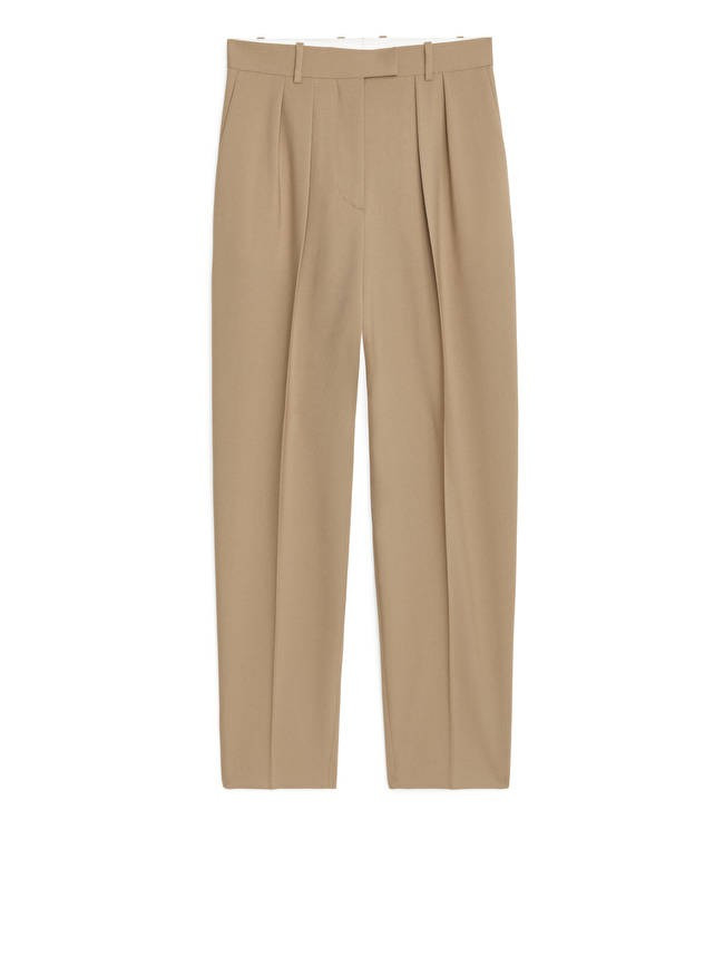 Wool Hopsack Tapered Trousers | ARKET (US&UK)