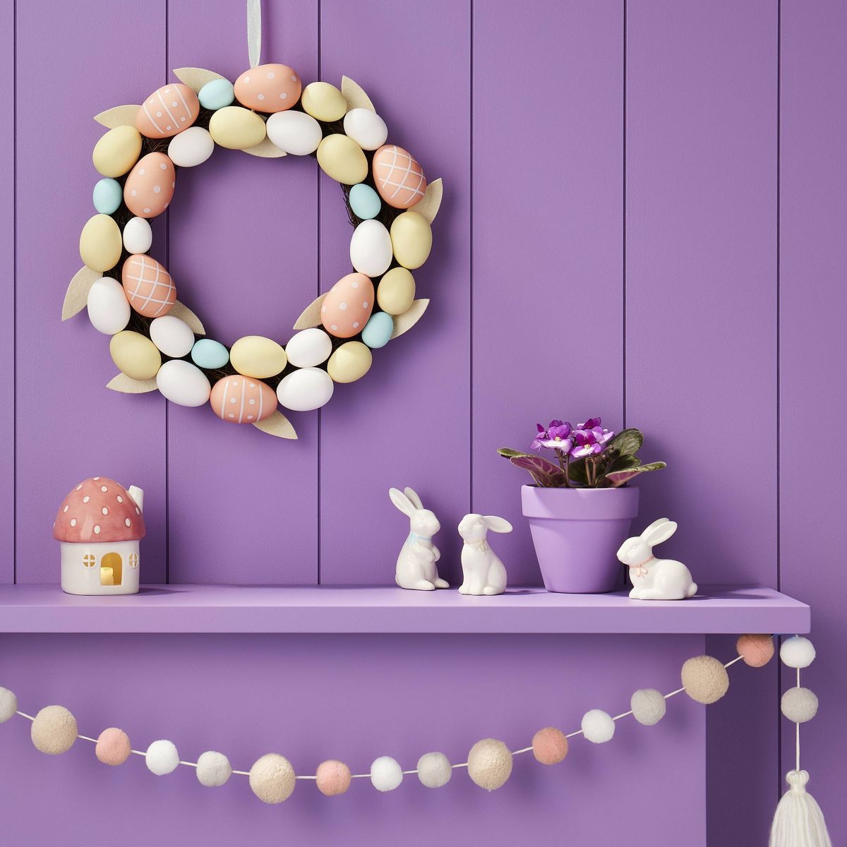 14" Easter Egg Wreath - Spritz™ | Target