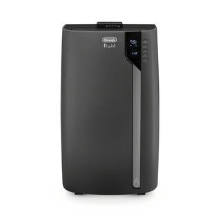 DeLonghi 12,000/6800 BTU 3 speed Pinguino DeLuxe PAC EX370LN 500 sq ft Portable Air Conditioner, Dar | The Home Depot