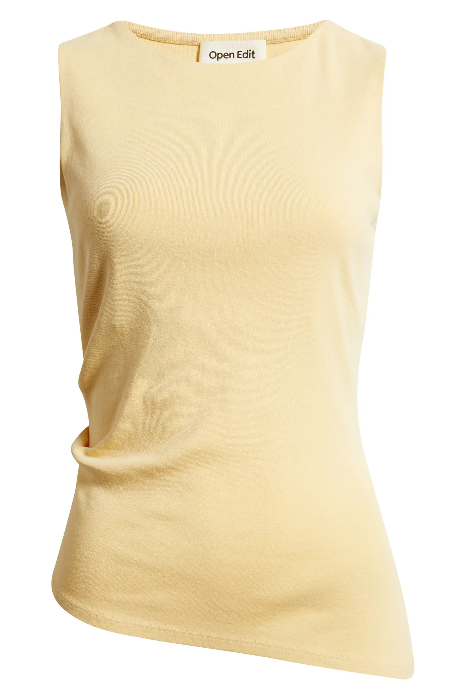 Asymmetric Rib Cotton Tank (Women) | Nordstrom | Nordstrom