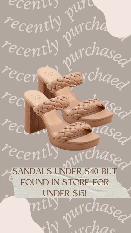 Sandals under $40!

Platform sandals, nude braided sandals, platform heels, shoes under $40, target finds

#LTKshoecrush #LTKsalealert #LTKunder50