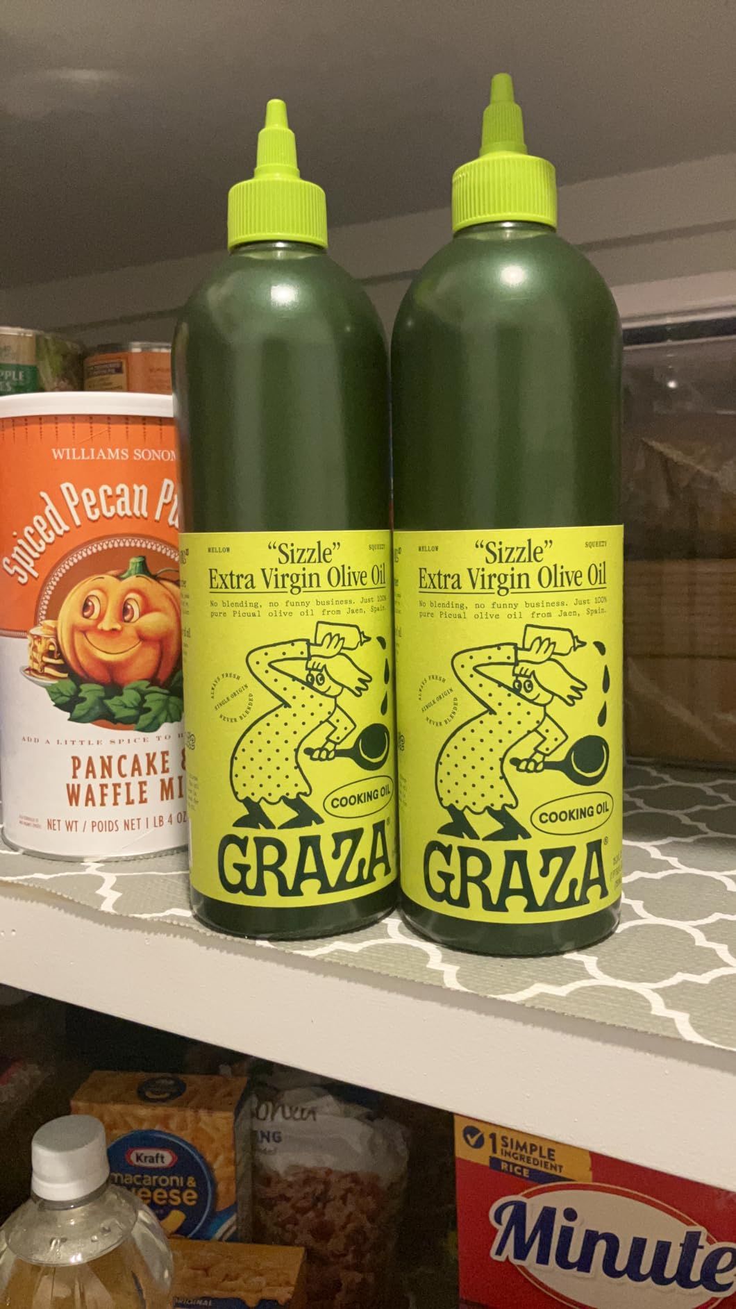 Graza "Sizzle" Extra Virgin Olive Oil. Peak Harvest Cooking Oil. Single Farm Spanish EVOO. 25.3 FZ (750 ML) Squeeze Bottle | Amazon (US)