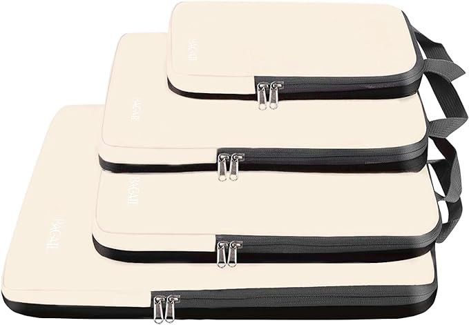 BAGAIL 4 Set/5 Set/6 Set Compression Packing Cubes Travel Accessories Expandable Packing Organize... | Amazon (US)