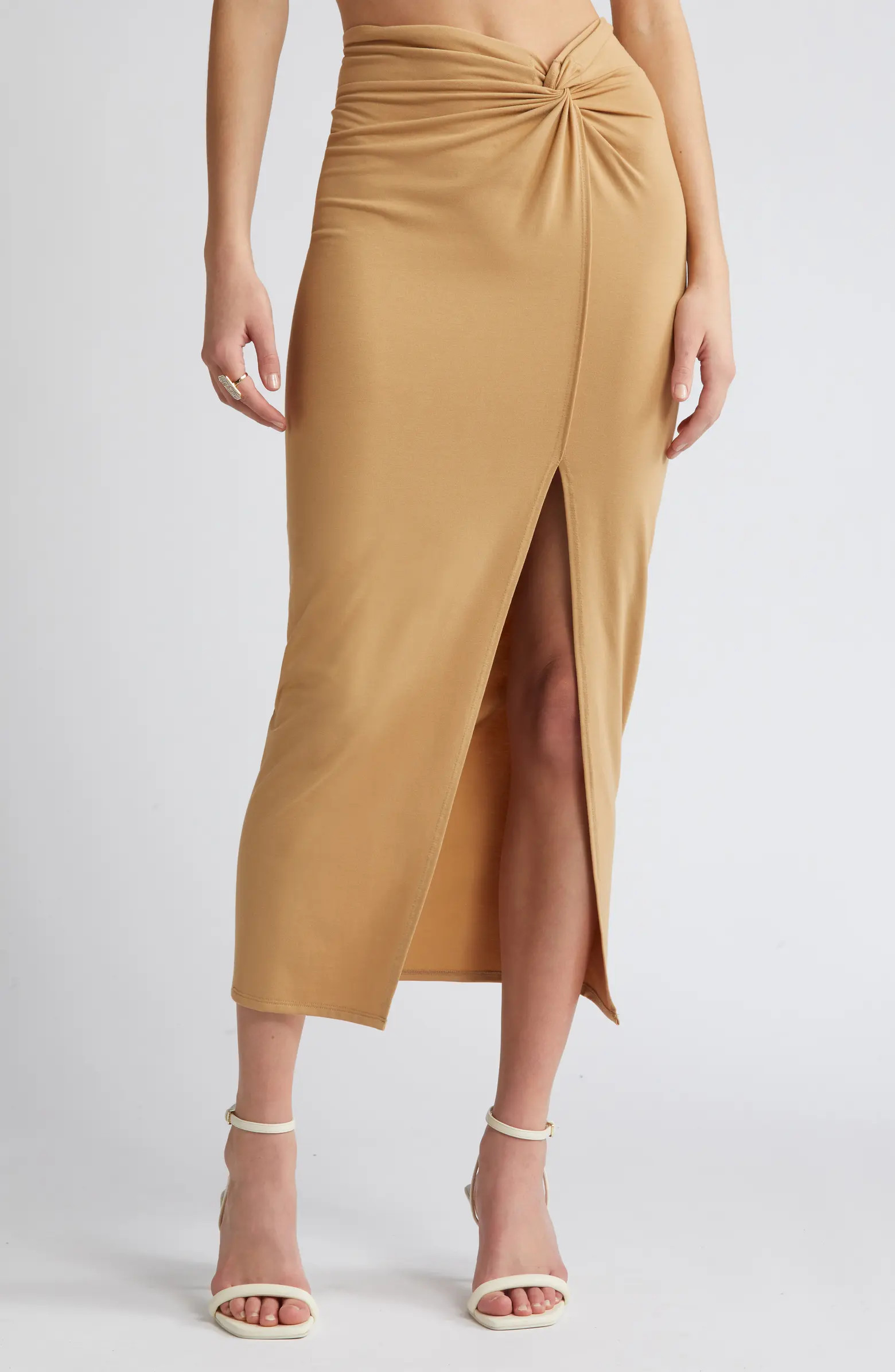 Twist Front Maxi Skirt | Nordstrom