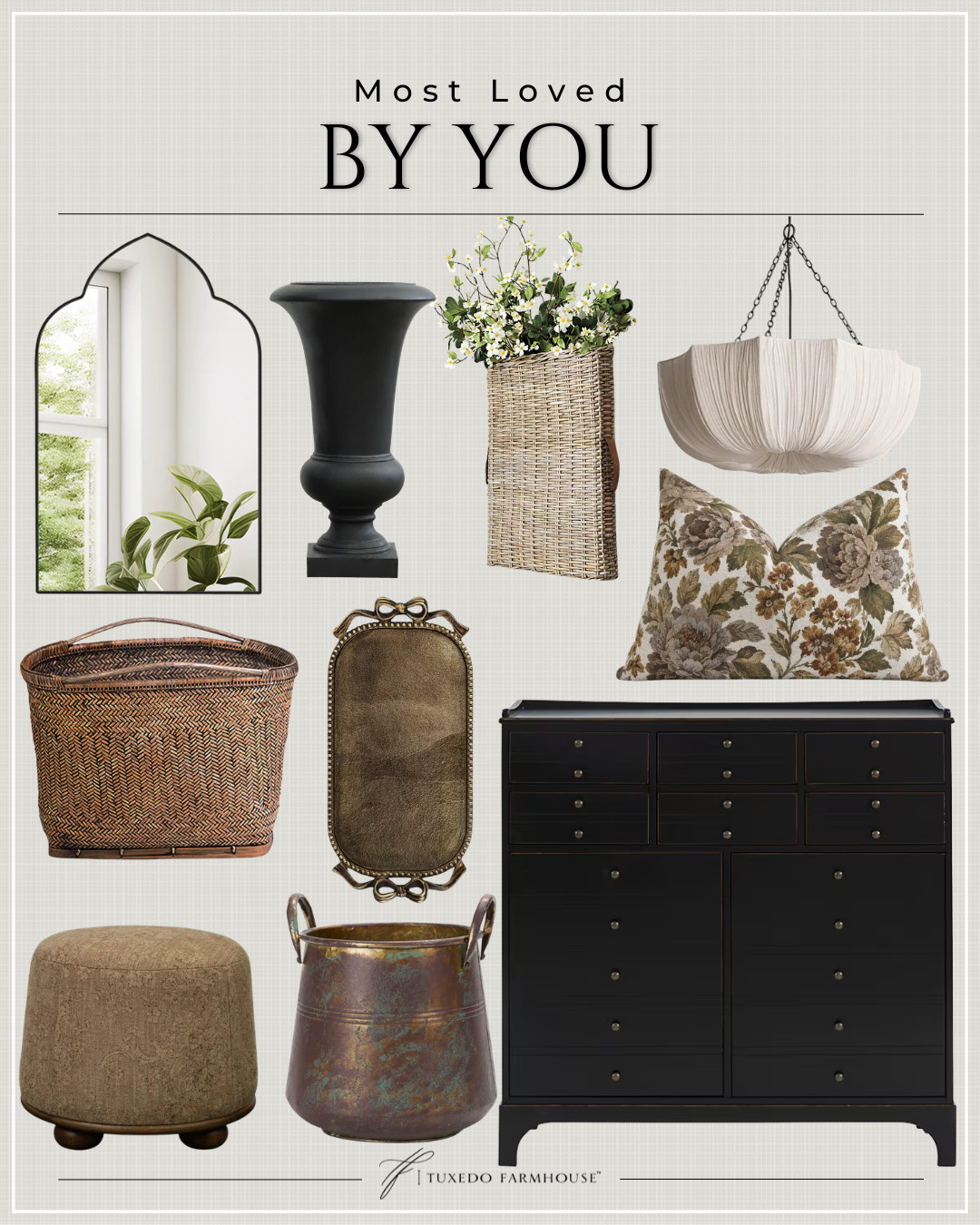 Your most-loved home finds are SO good! 🤎 These are the pieces you’ve been loving most—from the gorgeous statement light and floral pillow to the woven textures, vintage-inspired accents and beautiful black cabinet. So many timeless pieces that add warmth and character to a home!

#LTKHome #LTKStyleTip #LTKMostLoved #HomeDecor #AmazonHome #WayfairFinds #DecorFavorites #CollectedHome 

 #LTKSeasonal #LTKHome #LTKSaleAlert