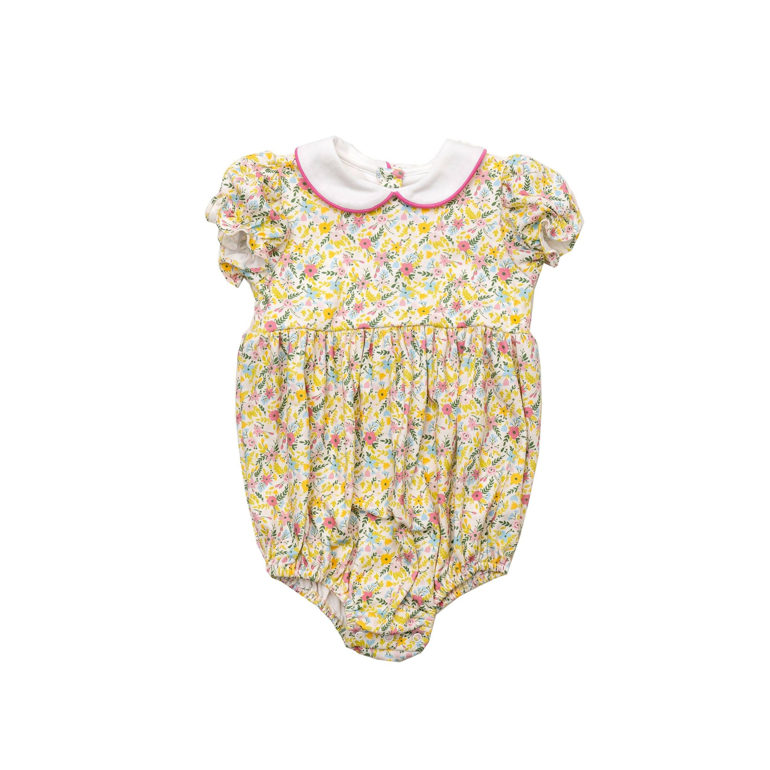 Mary Mills Pima Rose Floral Bubble | The Oaks Apparel Company