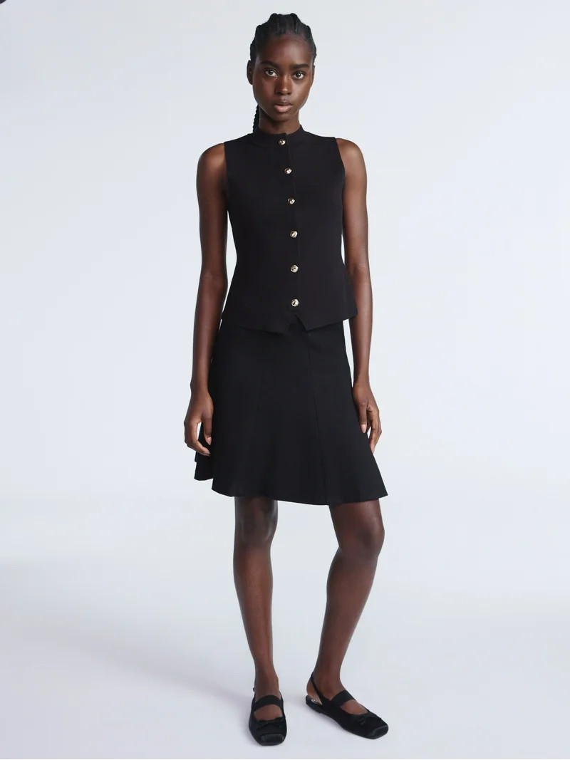 Scoop Women's Ponte Twill Mini Skirt, Sizes XS-XXL | Walmart (US)